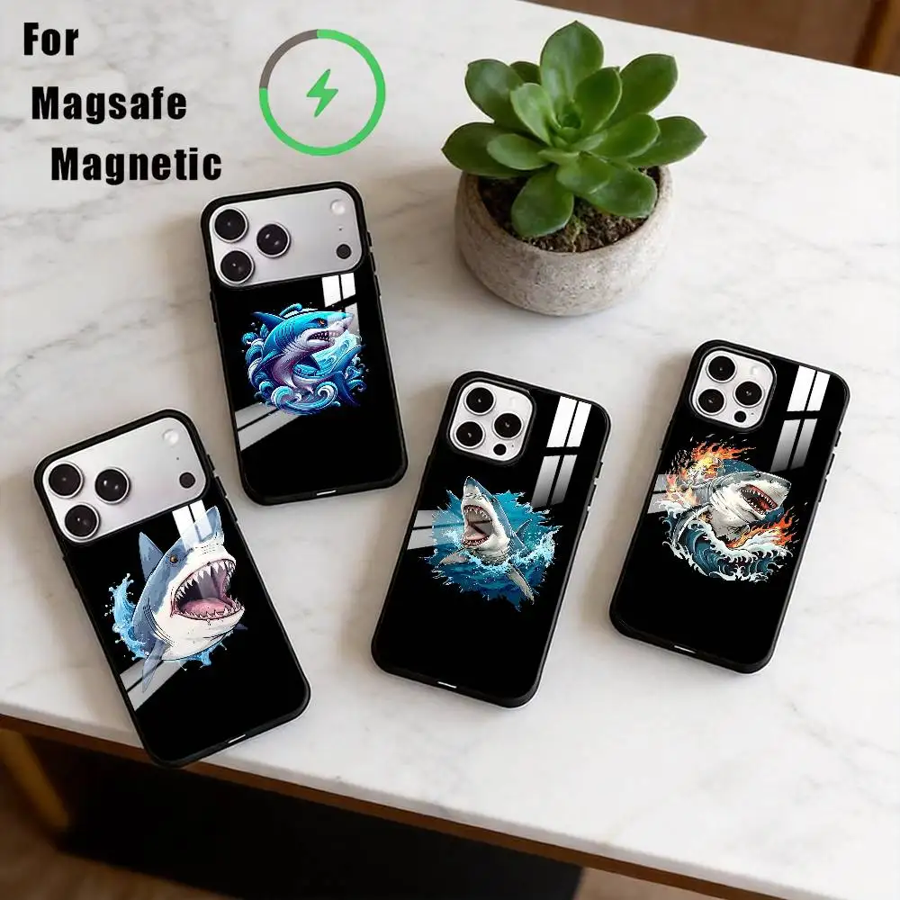 Shark Graffiti Phone Case For iPhone17,16,15,14,13,12,11 Plus,Pro Magnetic with Magsafe Wireless Charging
Shark Graffiti Phone Case For iPhone17,16,15,14,13,12,11 Plus,Pro Magnetic with Magsafe Wireless Charging