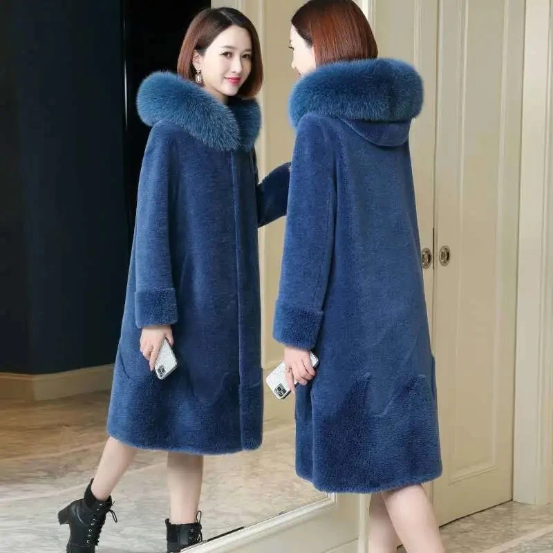 Woolen Coat Womens 2022 Winter New Real Fox Fur Collar Pure Women Sheep Shearing Jacket Women Large Size Long Fur One Wool Coats
Woolen Coat Womens 2022 Winter New Real Fox Fur Collar Pure Women Sheep Shearing Jacket Women Large Size Long Fur One Wool Coats