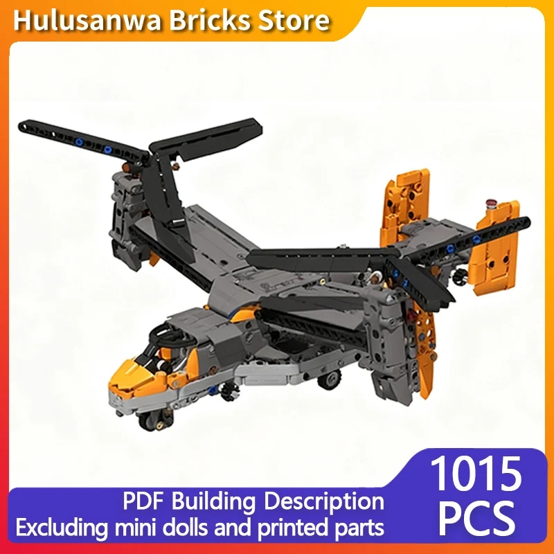 V-22 Modern Military Aircraft Model MOC Building Bricks War Equipment Modular Technology Gift Holiday Assemble Children Toy Suit
V-22 Modern Military Aircraft Model MOC Building Bricks War Equipment Modular Technology Gift Holiday Assemble Children Toy Suit