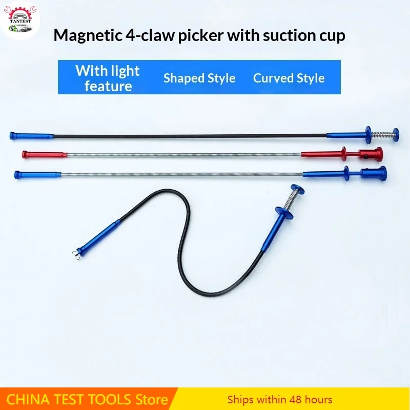 Magnetic Pickup Tool with Led Light, 4-jaw Suction Bar Repair Work
Magnetic Pickup Tool with Led Light, 4-jaw Suction Bar Repair Work