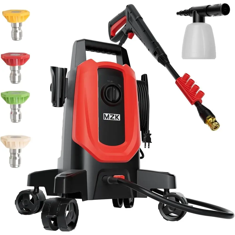 Prure Washer, 3.0GPM Power Washer with 360° Lockable Wheels and 4 Quick-Cont Nozzles, oam Cannon or Easy Replacement, High-Prure
Prure Washer, 3.0GPM Power Washer with 360° Lockable Wheels and 4 Quick-Cont Nozzles, oam Cannon or Easy Replacement, High-Prure