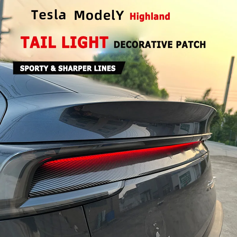 Car Tail Light Decorative Patch for Tesla Model Y Highland Rear Car Stickers Car Accessories Auto Aftermarket Parts
Car Tail Light Decorative Patch for Tesla Model Y Highland Rear Car Stickers Car Accessories Auto Aftermarket Parts