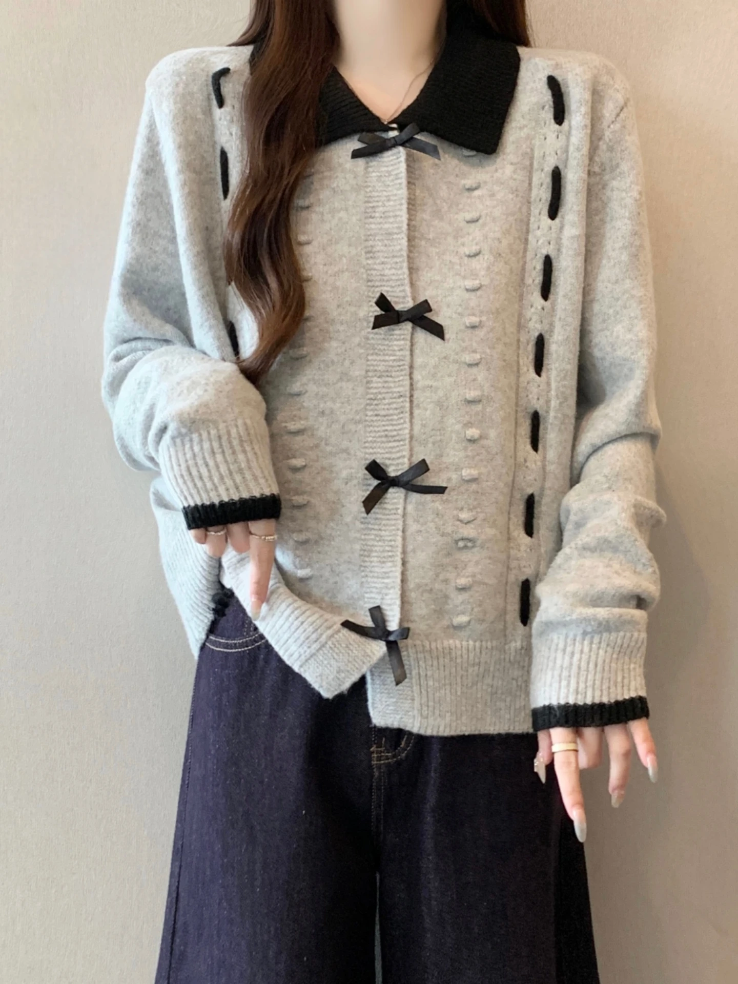 French Style Knitted Cardigan Sweater Women Spring Autumn plus Size Beautiful Knot Top Soft Comfortable Mixture Fabric
French Style Knitted Cardigan Sweater Women Spring Autumn plus Size Beautiful Knot Top Soft Comfortable Mixture Fabric