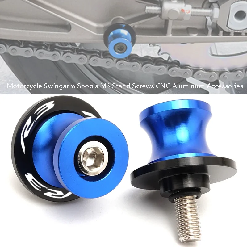 For Motorcycle Yamaha YZF R3 R25 R6 R1 YZF-R3 TZFR3 YZF | Swingarm Spools M6 Stand Screws CNC Aluminum Motorcycle Accessories
For Motorcycle Yamaha YZF R3 R25 R6 R1 YZF-R3 TZFR3 YZF | Swingarm Spools M6 Stand Screws CNC Aluminum Motorcycle Accessories