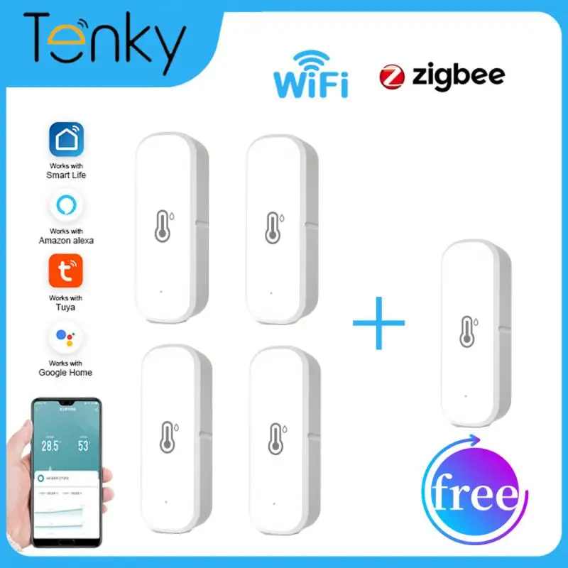 RYRA Tuya ZigBee Smart Temperature And Humidity Sensor Battery Powered ZigBee Smart Home Security Work With Alexa Google Home
RYRA Tuya ZigBee Smart Temperature And Humidity Sensor Battery Powered ZigBee Smart Home Security Work With Alexa Google Home