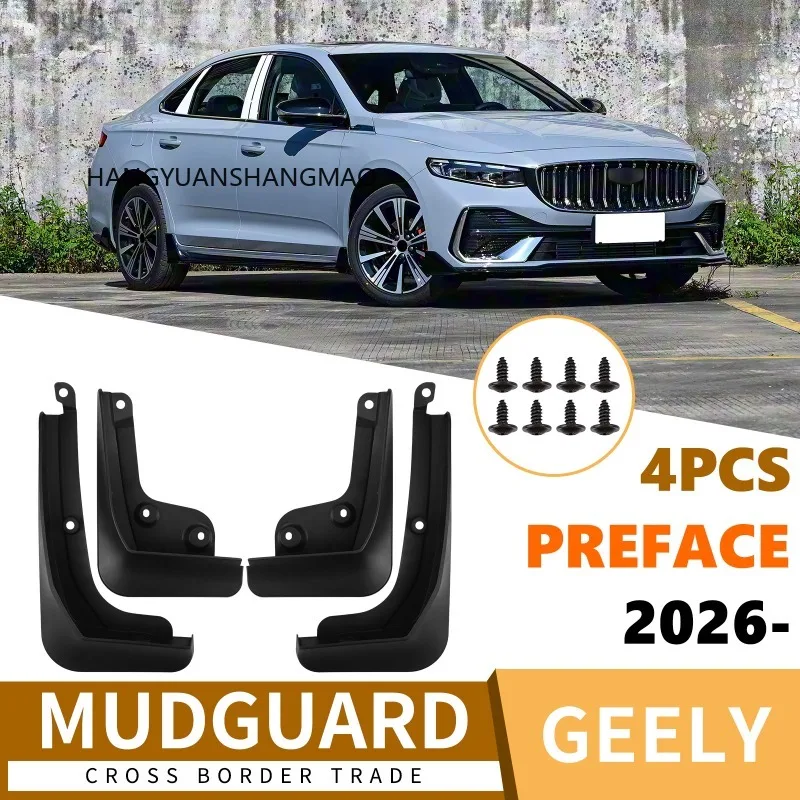 Car Mud Flaps Splash Guards for Geely Preface 2026 Exterior Accessories Set of 4 Black Tire for Fender Protectors Custom Fit
Car Mud Flaps Splash Guards for Geely Preface 2026 Exterior Accessories Set of 4 Black Tire for Fender Protectors Custom Fit