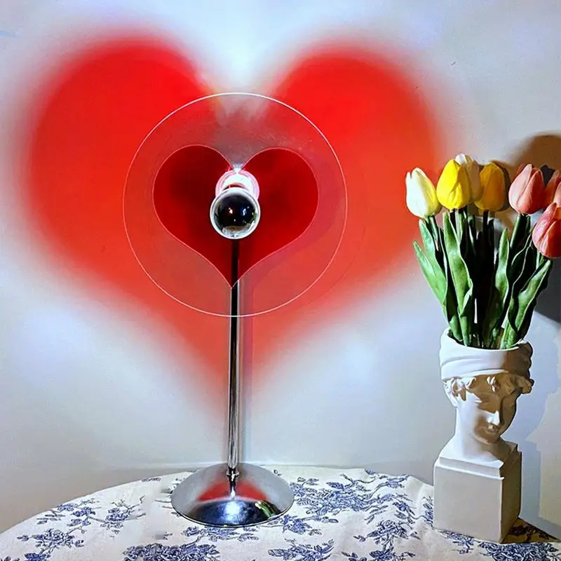 180 Rotating Room Decor Heart Shape Projector Desk Lamp LED Night Heart Lamp New Romantic Background Wall Decoration Lamp
180 Rotating Room Decor Heart Shape Projector Desk Lamp LED Night Heart Lamp New Romantic Background Wall Decoration Lamp