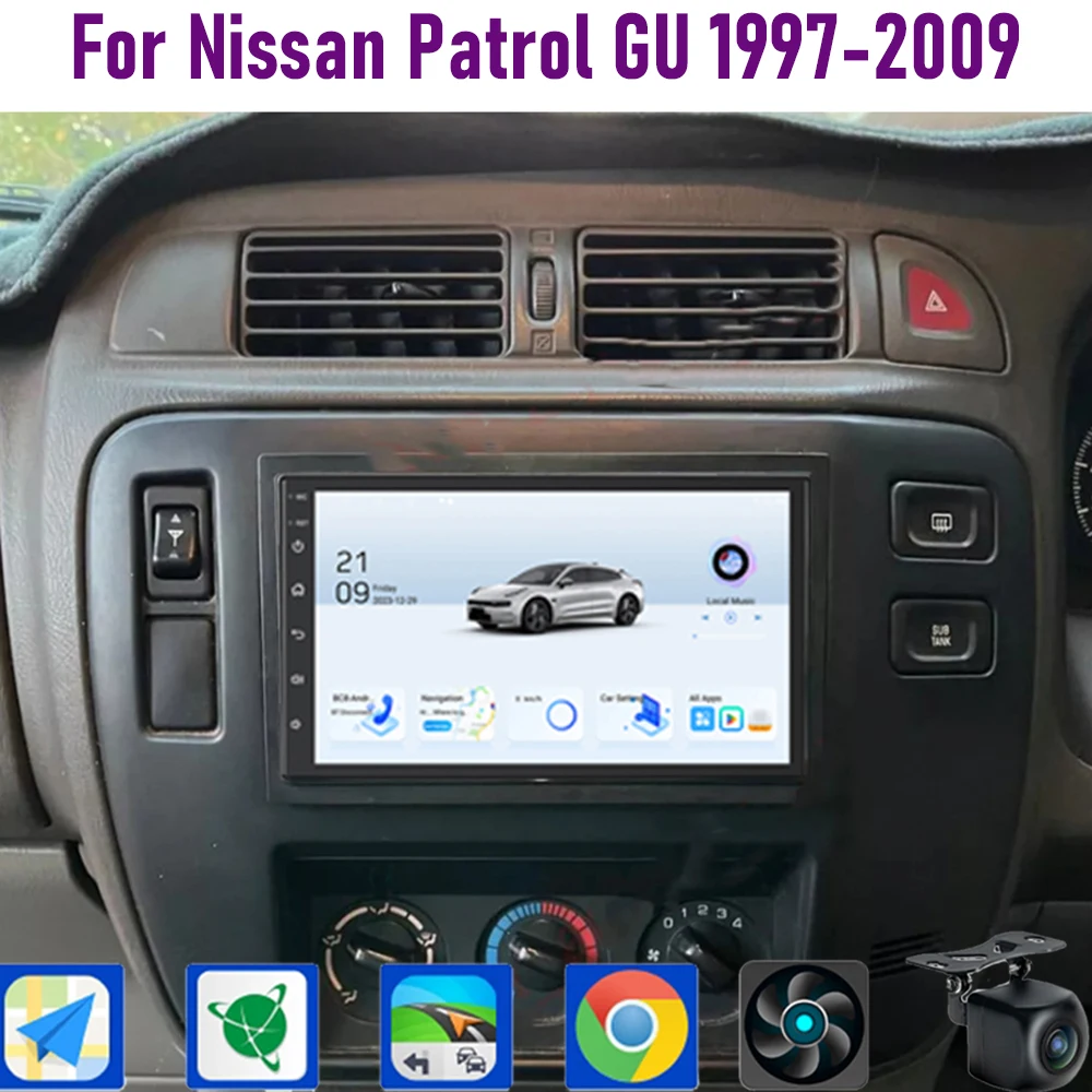 GPS 7"4+64GB For Nissan Patrol GU 1997-2009 Car Radio Steering Wheel control Google Map Stereo Wifi Reversing Image 2DIN BT
GPS 7"4+64GB For Nissan Patrol GU 1997-2009 Car Radio Steering Wheel control Google Map Stereo Wifi Reversing Image 2DIN BT