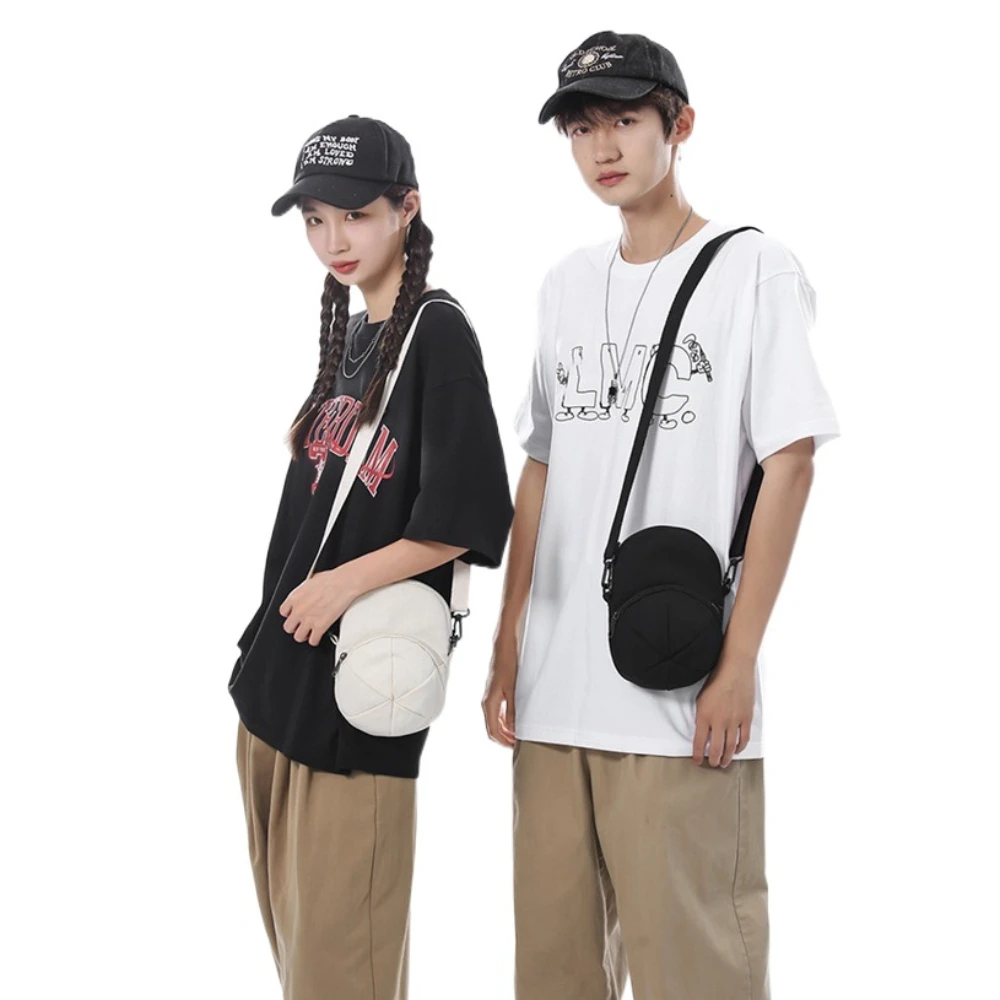 Trendy Canvas Hat shape Crossbody Bag Casual Leisure Single Shoulder Bag Fitness Niche Design Sport Phone Bag Boys
Trendy Canvas Hat shape Crossbody Bag Casual Leisure Single Shoulder Bag Fitness Niche Design Sport Phone Bag Boys