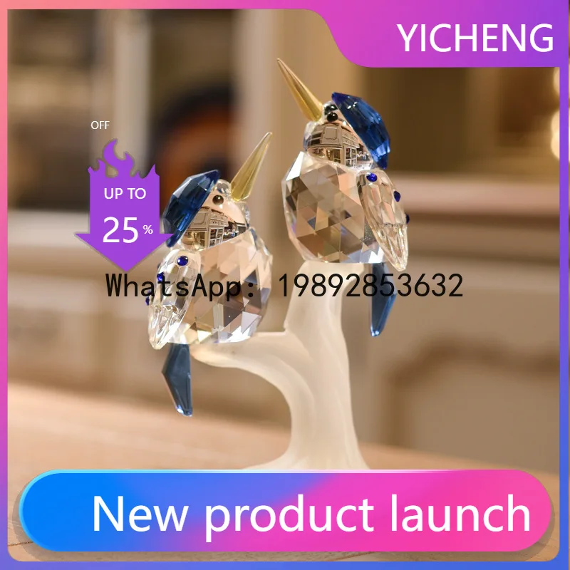 PYJ crystal kingfisher wedding hotel living room decoration crystal handicraft ornament
PYJ crystal kingfisher wedding hotel living room decoration crystal handicraft ornament