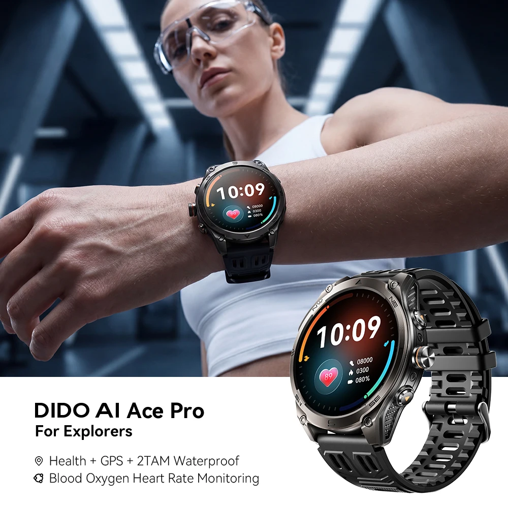 Dido AI Ace Pro GPS Smartwatch AMOLED 20-Day Battery Heart Rate Blood Oxygen Sleep Tracker IP68 Waterproof Lighting fixture
Dido AI Ace Pro GPS Smartwatch AMOLED 20-Day Battery Heart Rate Blood Oxygen Sleep Tracker IP68 Waterproof Lighting fixture