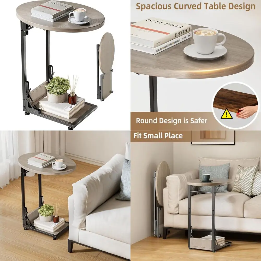 Серая металлическая подставка для телевизора C-образной формы, складной приставной столик для дивана, гостиной, спальни, небольших помещений
Серая металлическая подставка для телевизора C-образной формы, складной приставной столик для дивана, гостиной, спальни, небольших помещений