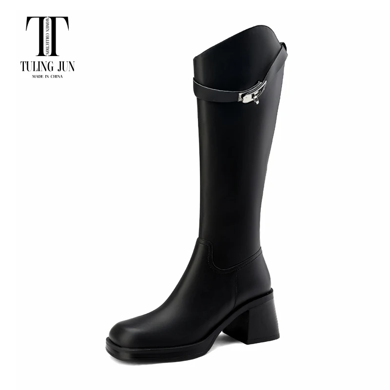TULING JUN 2023 Solid Color Winter Women Concise Knee-High Boots High Heels Square Head Fashion Shoes For Female T-FD8006-1
TULING JUN 2023 Solid Color Winter Women Concise Knee-High Boots High Heels Square Head Fashion Shoes For Female T-FD8006-1