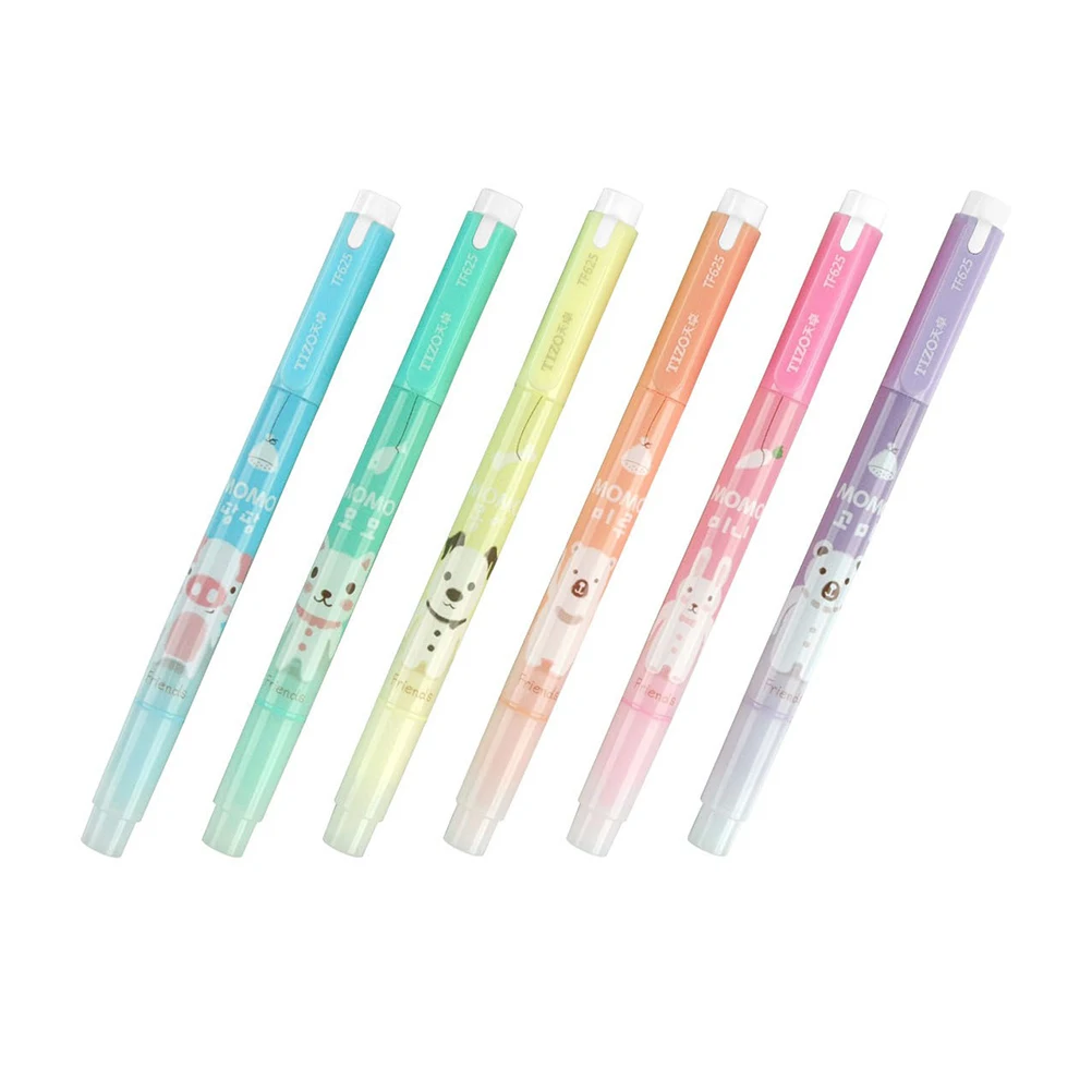 6pcs Double Ended Fluorescent Markers Highlighter Pens Watercolor Student Supplies Smooth Writing Experience Daily Life School
6pcs Double Ended Fluorescent Markers Highlighter Pens Watercolor Student Supplies Smooth Writing Experience Daily Life School