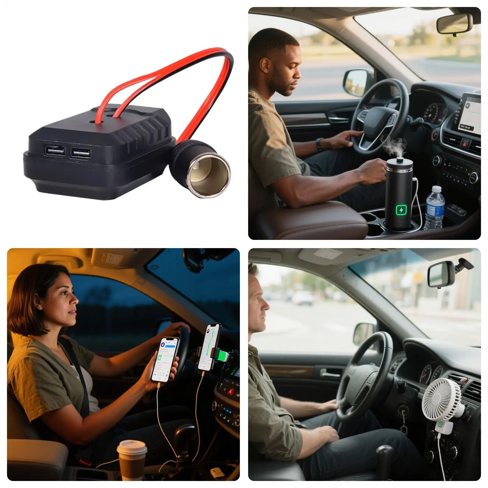 Cigarettes Lighters Port USB 18-21V Battery Lighters Socket Converter Double Port For Outdoors RV Road Truck Car Driving
Cigarettes Lighters Port USB 18-21V Battery Lighters Socket Converter Double Port For Outdoors RV Road Truck Car Driving
