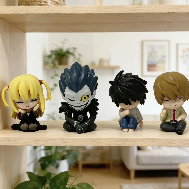 4pcs/set DEATH NOTE Anime Peripheral Model Yagami Light MisaMisa Lawliet Desktop Decoration Statue Collectible Toy gift
4pcs/set DEATH NOTE Anime Peripheral Model Yagami Light MisaMisa Lawliet Desktop Decoration Statue Collectible Toy gift