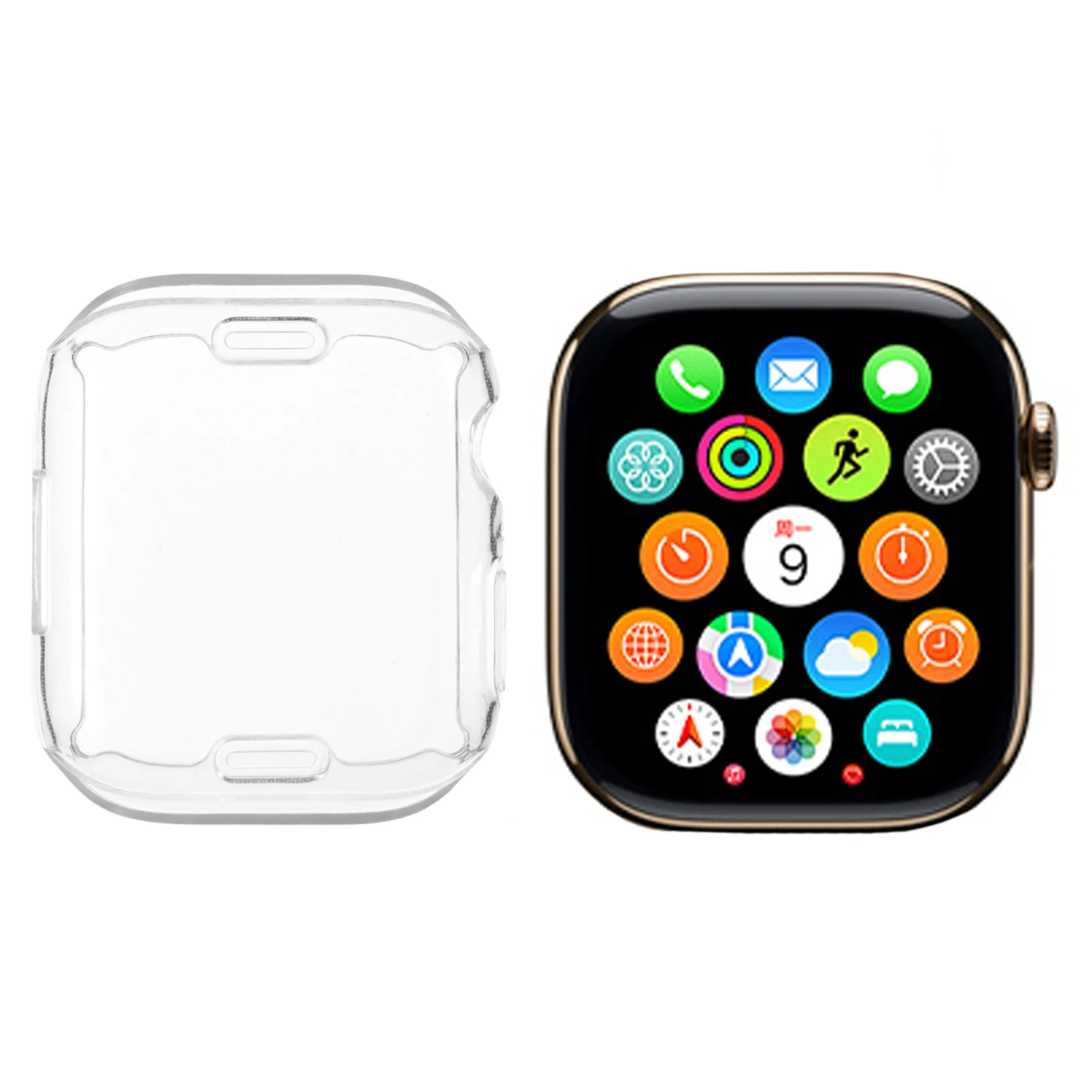 Для Apple Watch SE (2023) / SE (2022) / SE / Series 6/5/4 44 мм Чехол для часов с полным покрытием Защитный чехол из ТПУ — прозрачный W
Для Apple Watch SE (2023) / SE (2022) / SE / Series 6/5/4 44 мм Чехол для часов с полным покрытием Защитный чехол из ТПУ — прозрачный W