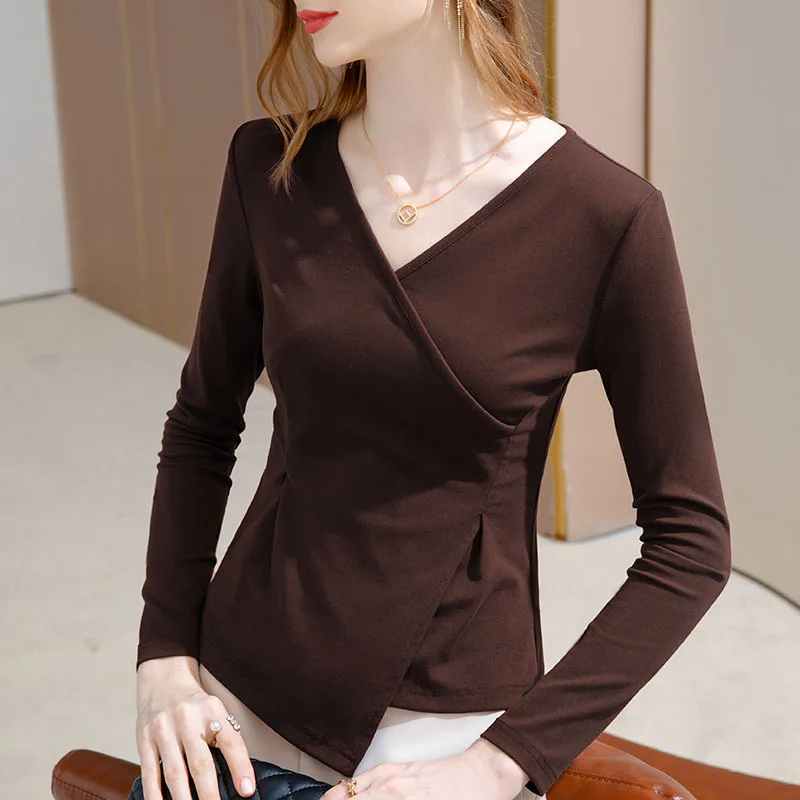 VWomen's collared base shirt2025New women's-over clothingvCollared long-sleeve cotton shirttIrregularly designed niche top
VWomen's collared base shirt2025New women's-over clothingvCollared long-sleeve cotton shirttIrregularly designed niche top