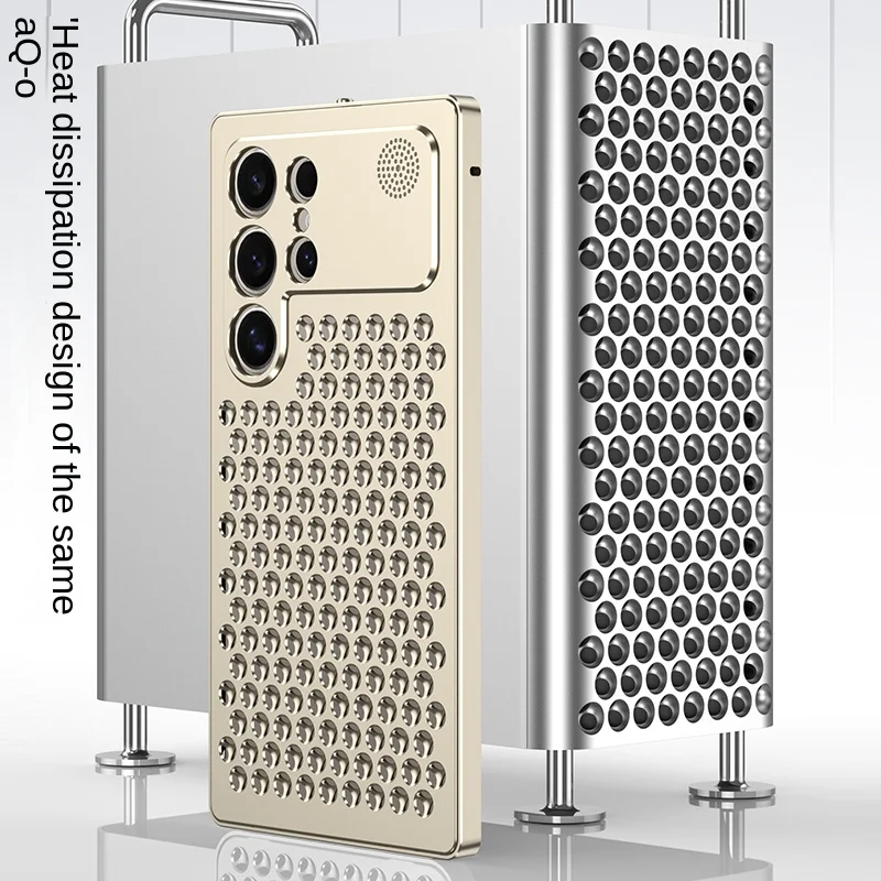 Premium Metal hollow heat dissipation holes Spring buckle Back Cover For Samsung Galaxy S24 Plus Ultra shockproof Phone Case
Premium Metal hollow heat dissipation holes Spring buckle Back Cover For Samsung Galaxy S24 Plus Ultra shockproof Phone Case