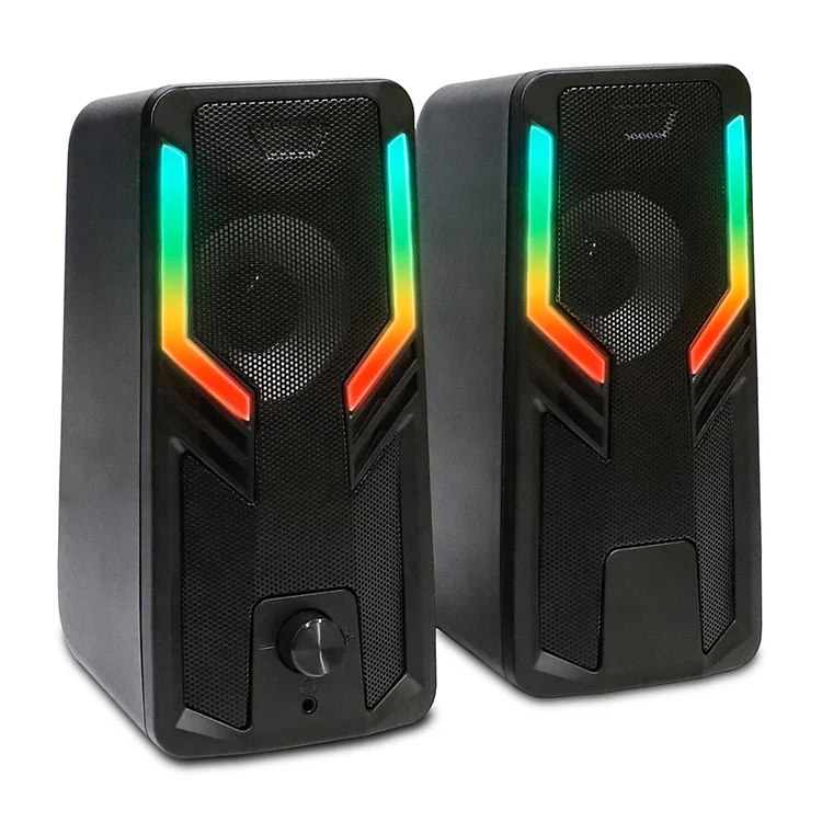 RGB Light Portable 3.5mm or USB Speaker Sound Computer Speaker for Gaming Music Video Speaker
RGB Light Portable 3.5mm or USB Speaker Sound Computer Speaker for Gaming Music Video Speaker