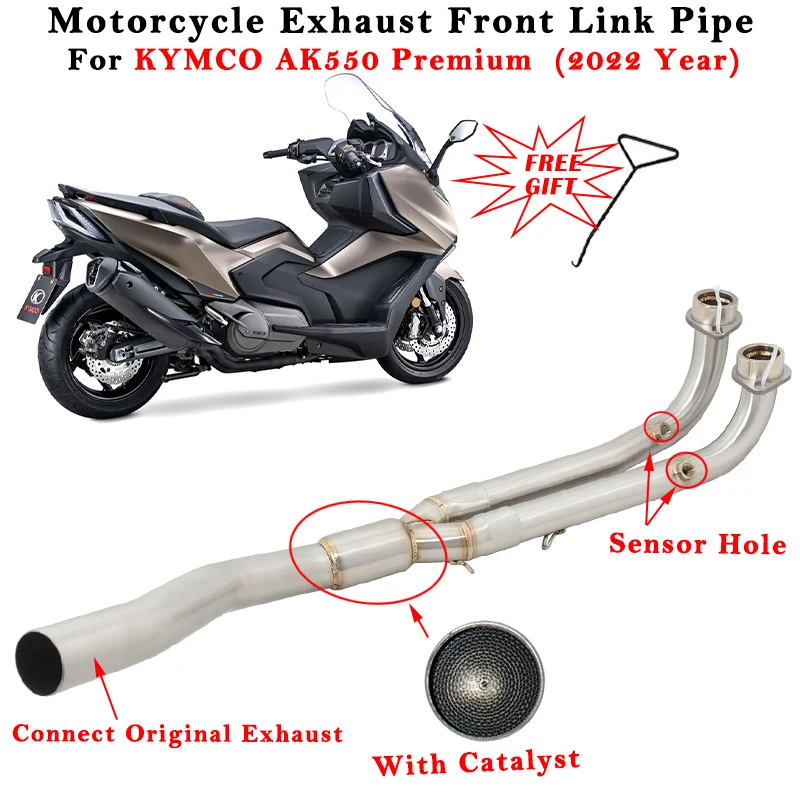Slip On For KYMCO AK550 ST AK 550 Premium 2022 2023 Motorcycle Exhaust Escape System Modified Original Muffle Front Link Pipe
Slip On For KYMCO AK550 ST AK 550 Premium 2022 2023 Motorcycle Exhaust Escape System Modified Original Muffle Front Link Pipe