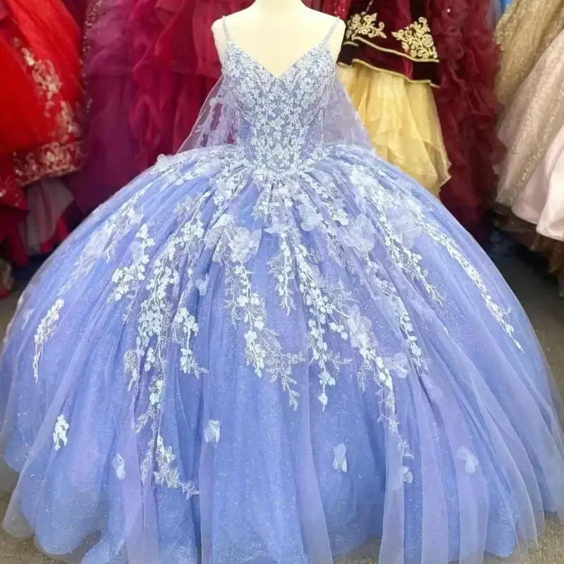 Блестящие лавандовые платья Quinceanera по индивидуальному заказу с накидкой и кристаллами, кружевные платья Vestidos De 15, вечеринка по случаю дня рождения
Блестящие лавандовые платья Quinceanera по индивидуальному заказу с накидкой и кристаллами, кружевные платья Vestidos De 15, вечеринка по случаю дня рождения