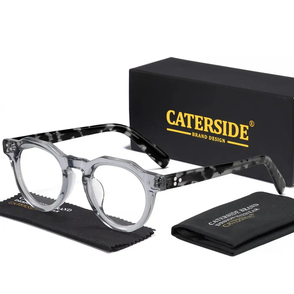 CATERSIDE новые мужские ацетатные очки в круглой оправе, женские модные роскошные простые оптические очки для вечеринок, деловые необходимые очки
CATERSIDE новые мужские ацетатные очки в круглой оправе, женские модные роскошные простые оптические очки для вечеринок, деловые необходимые очки