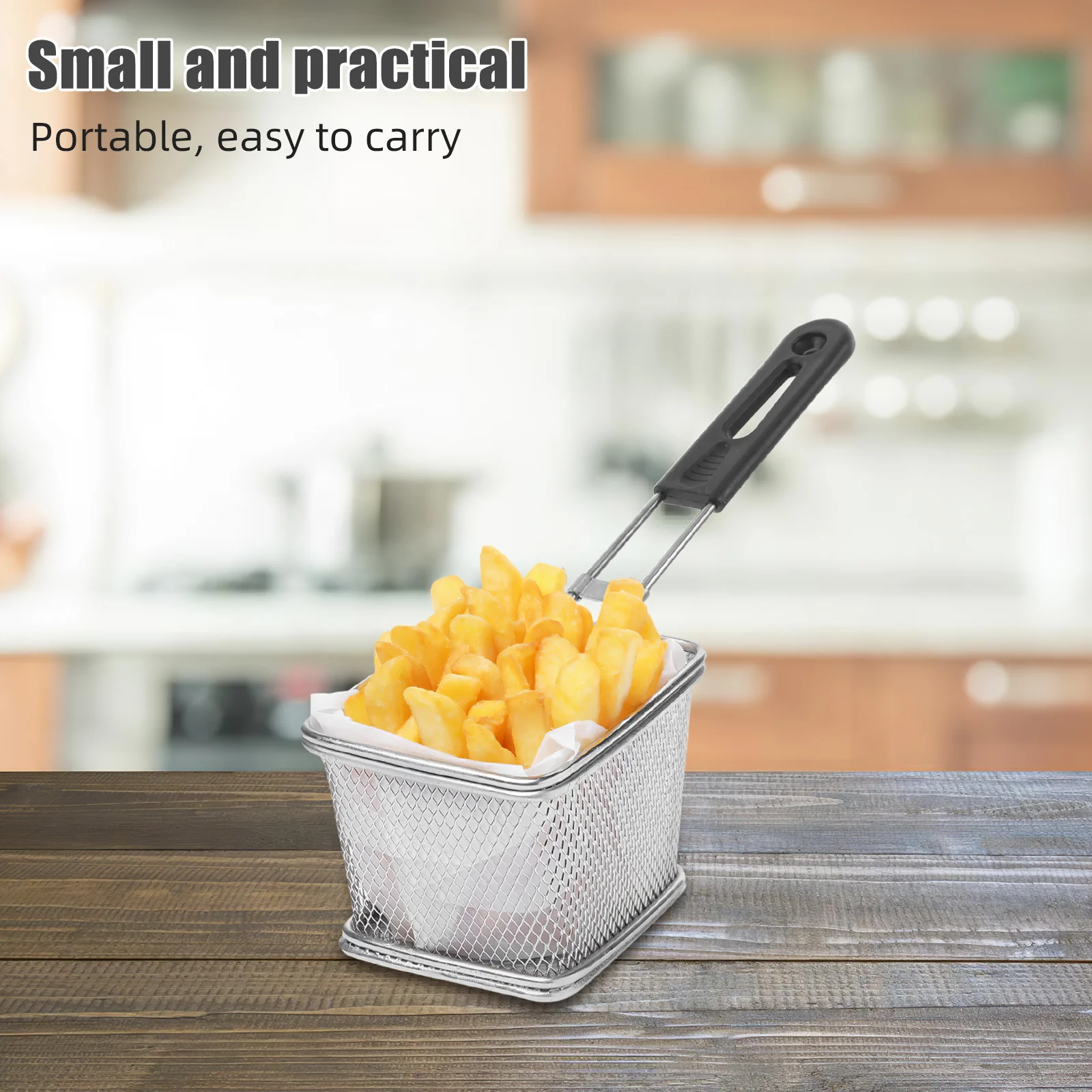 Stainless Steel Fry Basket Handle Replacement Cool-Touch Grip for Home Commercial Kitchens Onion Rings Chip Baskets
Stainless Steel Fry Basket Handle Replacement Cool-Touch Grip for Home Commercial Kitchens Onion Rings Chip Baskets