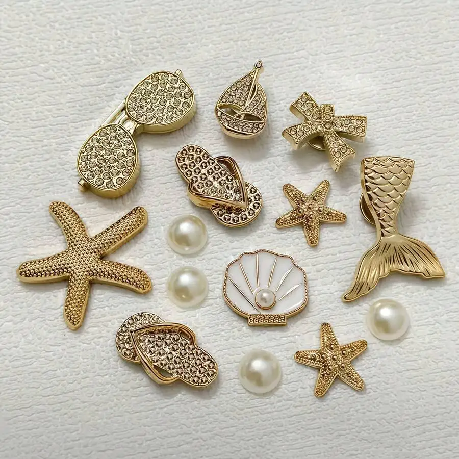 14Pcs Removable Shoe Charms For Adults: Shell Sailboat Mermaid Flip Flop Starfish Resin Decorations
14Pcs Removable Shoe Charms For Adults: Shell Sailboat Mermaid Flip Flop Starfish Resin Decorations