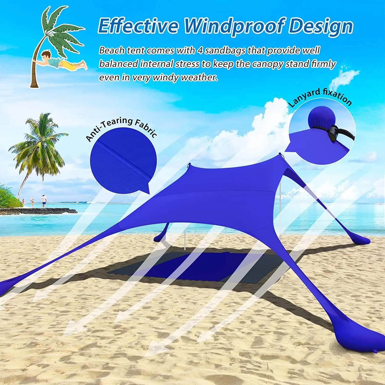 10x10FT Lager Family Beach Tent UPF50+,Portable Beach Shade Canopy with 2 Poles for Camping Trips, Picnics, Backyard
10x10FT Lager Family Beach Tent UPF50+,Portable Beach Shade Canopy with 2 Poles for Camping Trips, Picnics, Backyard
