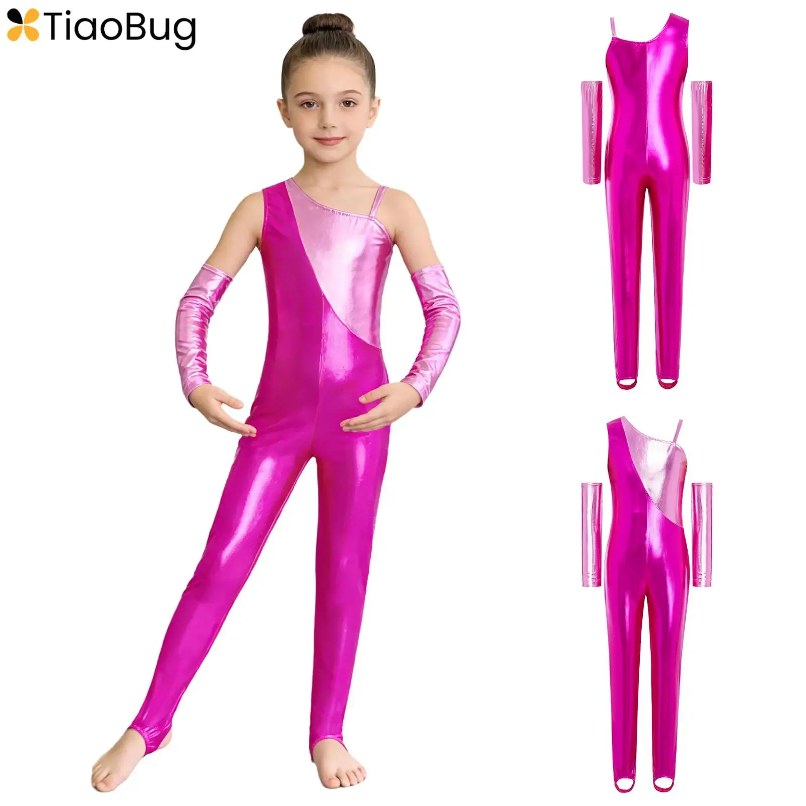 Girls Boys Metallic Long Sleeve Full Length Leotard Kids Dance Class Jumpsuit Gymnastics Bodysuit Performance Costume
Girls Boys Metallic Long Sleeve Full Length Leotard Kids Dance Class Jumpsuit Gymnastics Bodysuit Performance Costume