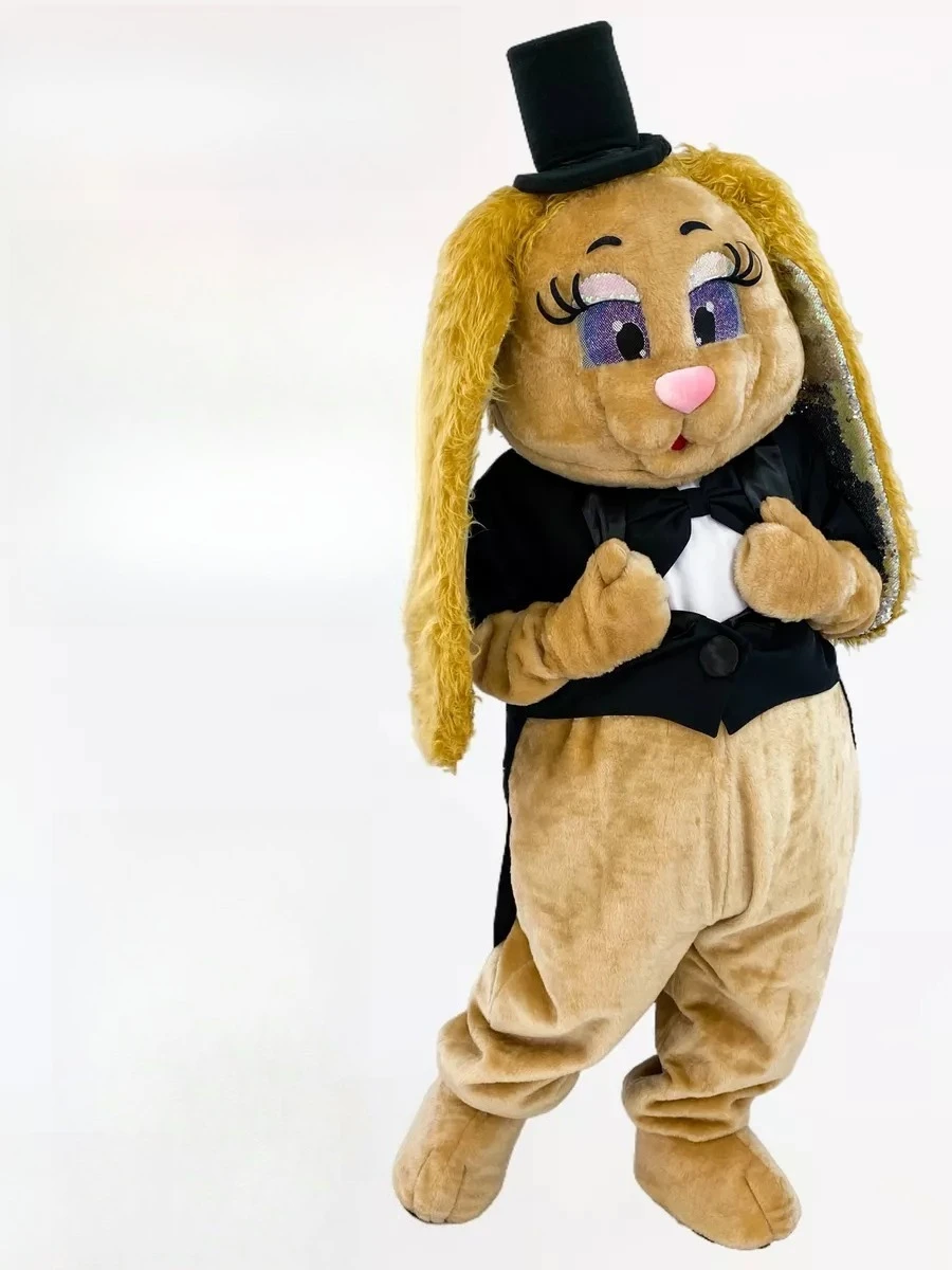 Cool Brown Rabbit Hare Mascot Costume Tuxedo with Hat Birthday Wedding Role Play Bunny Outfits Halloween Party Adults Fursuit
Cool Brown Rabbit Hare Mascot Costume Tuxedo with Hat Birthday Wedding Role Play Bunny Outfits Halloween Party Adults Fursuit