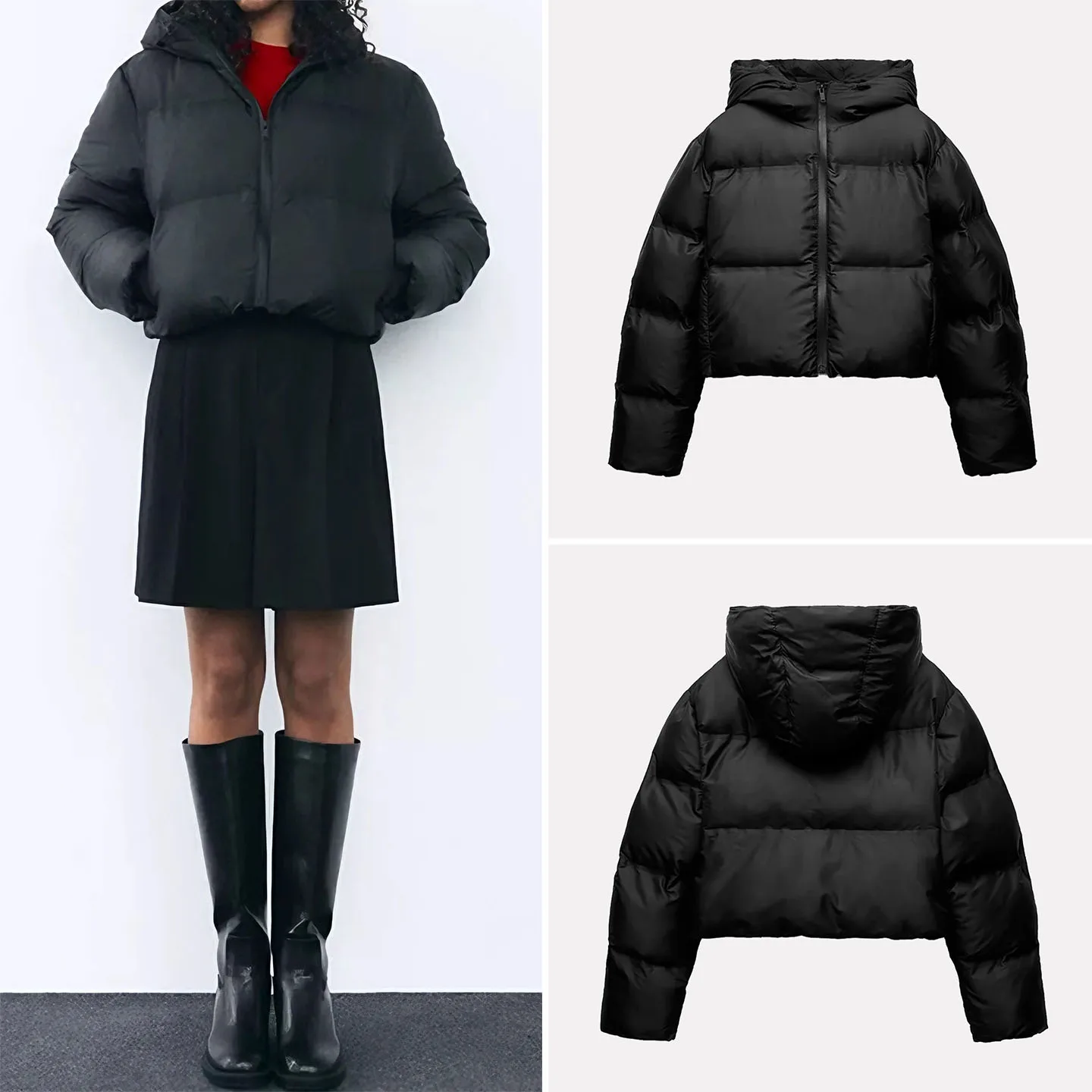 Ele Thi Jaet Coat for Women Autumn 2025 New Sle Windproof Hooded Outerwear Stand Fit Long Sve Zipper Closure
Ele Thi Jaet Coat for Women Autumn 2025 New Sle Windproof Hooded Outerwear Stand Fit Long Sve Zipper Closure