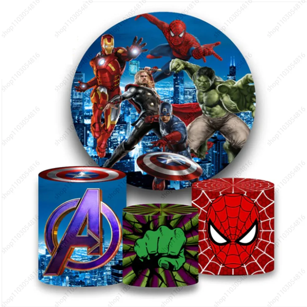 Круглый фон для фотосъемки с изображением Мстителей Marvel для мальчиков, Человека-паука, Супермена, день рождения, круг, фотофон, чехлы для плинтуса
Круглый фон для фотосъемки с изображением Мстителей Marvel для мальчиков, Человека-паука, Супермена, день рождения, круг, фотофон, чехлы для плинтуса