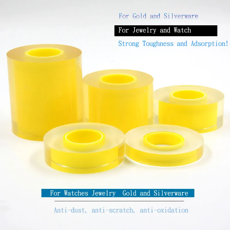 1 Roll 12MM 20MM 30MM 50MM 80MM Transparent Anti-Static Protective Film Watch Jewelry PVC Film Tape Watch Part Repair Tool
1 Roll 12MM 20MM 30MM 50MM 80MM Transparent Anti-Static Protective Film Watch Jewelry PVC Film Tape Watch Part Repair Tool