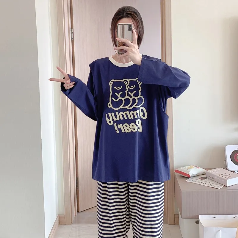 Pure Cotton Maternity Sleepwear Home Clothes for Pregnant Women Comfortable plus Size Maternity Nursing Gown Spring Autumn
Pure Cotton Maternity Sleepwear Home Clothes for Pregnant Women Comfortable plus Size Maternity Nursing Gown Spring Autumn