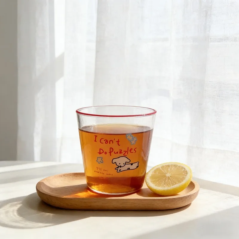 Simplified Korean Style Cute Cartoon Puppy Glass Cup Korean Style Milk Cup Borosilicate Heat Resistant Glass Water Cup for Juice
Simplified Korean Style Cute Cartoon Puppy Glass Cup Korean Style Milk Cup Borosilicate Heat Resistant Glass Water Cup for Juice