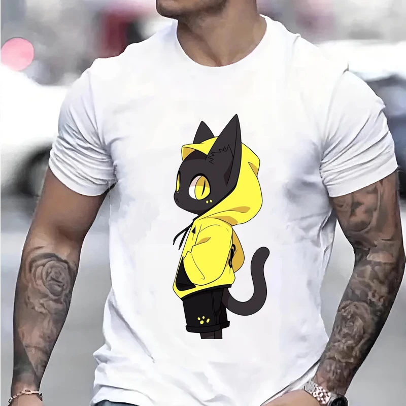 Cool Black Cat Wearing Clothes Pattern Men Woman T-shirt Summer Casual Breathable Couple Tee Funny Street Clothing Harajuku Tops
Cool Black Cat Wearing Clothes Pattern Men Woman T-shirt Summer Casual Breathable Couple Tee Funny Street Clothing Harajuku Tops