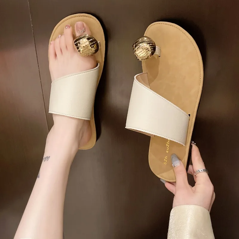 Women's Slippers Summer New Flat Round Head Set Toe Sandals Casual Fashion Light Slippers Zapatos De Mujer
Women's Slippers Summer New Flat Round Head Set Toe Sandals Casual Fashion Light Slippers Zapatos De Mujer
