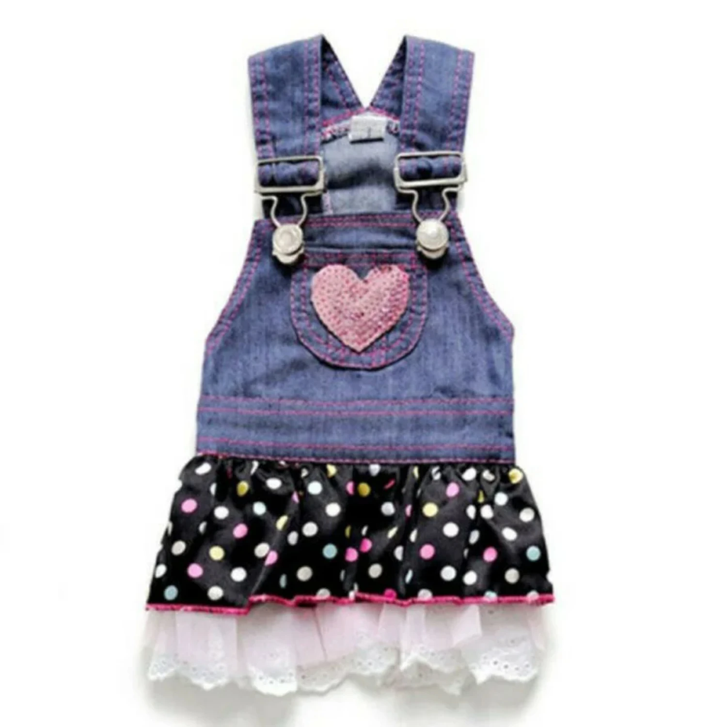 Chic, stylish, and elegant denim dog wedding clothes with a charming polka dot skirt for a fashionable spring look. Radiate char
Chic, stylish, and elegant denim dog wedding clothes with a charming polka dot skirt for a fashionable spring look. Radiate char