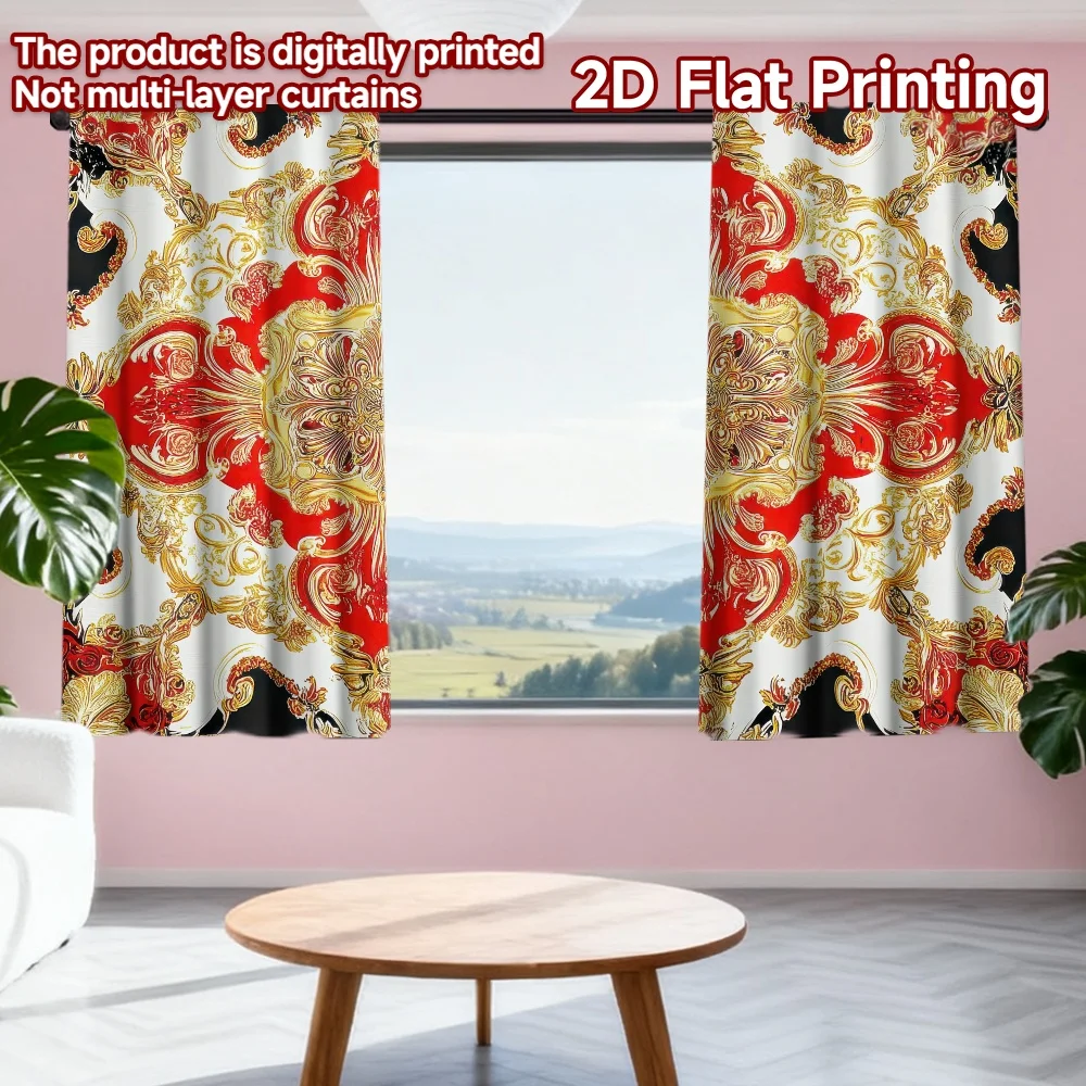 2D flat printing 2pcs Party Curtain Baroque Floral Swirls Digital Printed Polyester Drapes Family Party Decoration Use for
2D flat printing 2pcs Party Curtain Baroque Floral Swirls Digital Printed Polyester Drapes Family Party Decoration Use for