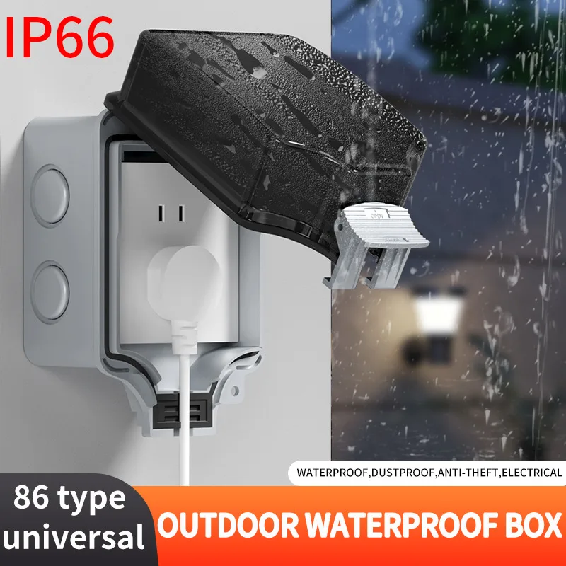  IP66 Наружная водонепроницаемая пылезащитная распределительная коробка 86, накладная розетка для гаража и подвала с дождевиком
IP66 Наружная водонепроницаемая пылезащитная распределительная коробка 86, накладная розетка для гаража и подвала с дождевиком