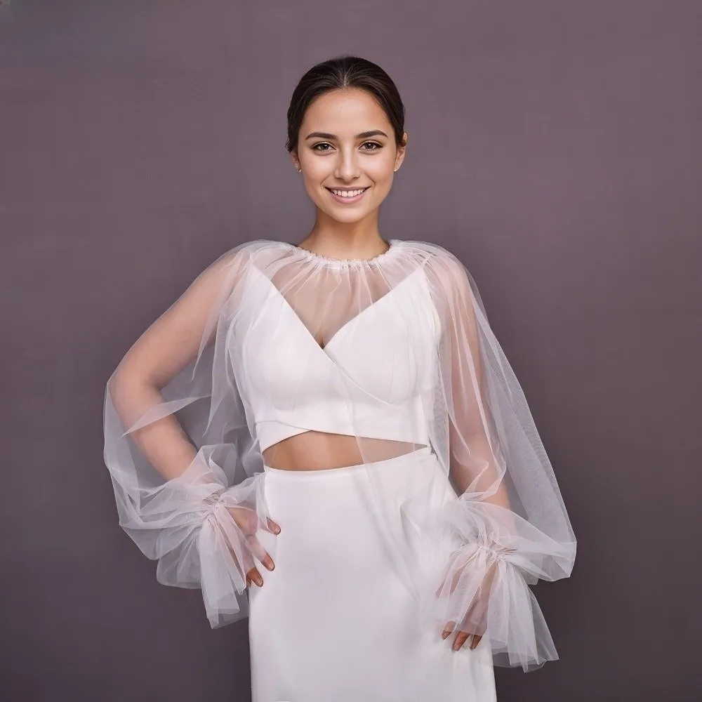 New Long Puff Sleeve Half Top Blouse Ruffled Design Lightweight False Collar Solid-colored Soft Detachable Collar Wedding
New Long Puff Sleeve Half Top Blouse Ruffled Design Lightweight False Collar Solid-colored Soft Detachable Collar Wedding