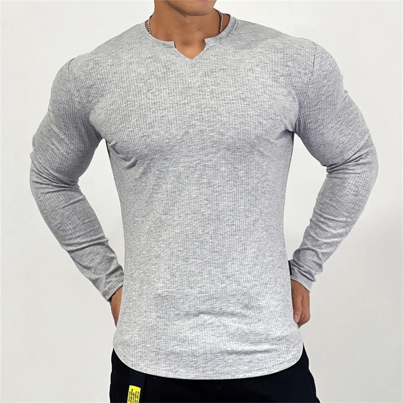 Casual V-Neck Solid Tees Men Shirts Long Sleeves Pullover Slim body stretch Trendy Shirts Oversized Tops Men Clothes Streetwear
Casual V-Neck Solid Tees Men Shirts Long Sleeves Pullover Slim body stretch Trendy Shirts Oversized Tops Men Clothes Streetwear
