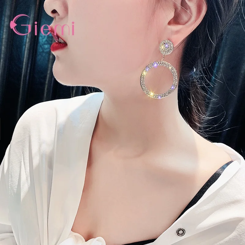 Shinng Cubic Zirconia Big Round Dangle Earrings For Women Fashion Anniversary Bridal Wedding Party Earring Jewelry Gifts
Shinng Cubic Zirconia Big Round Dangle Earrings For Women Fashion Anniversary Bridal Wedding Party Earring Jewelry Gifts