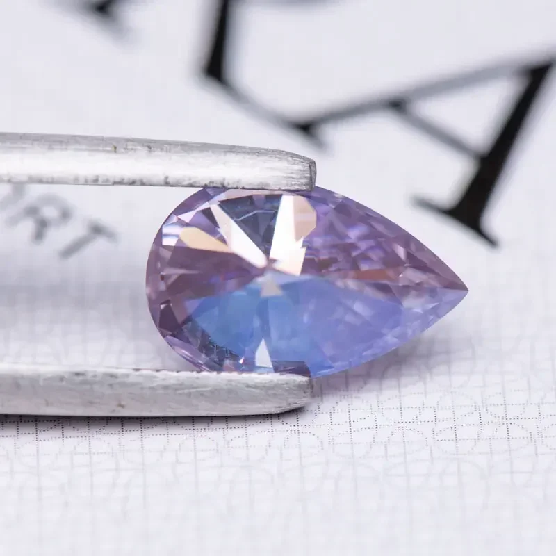 Moissanite Diamond Light Purple Color Pear Cut Lab Grown Gemstone For Diy Charms Jewelry Making Materials With GRA Certificate
Moissanite Diamond Light Purple Color Pear Cut Lab Grown Gemstone For Diy Charms Jewelry Making Materials With GRA Certificate