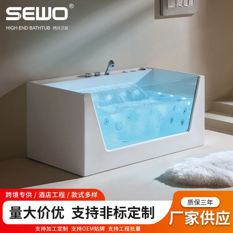 Acrylic Jacuzzi Surfing Constant Temperature Smart Bath Rectangle Glass Jacuzzi Household Small Unit
Acrylic Jacuzzi Surfing Constant Temperature Smart Bath Rectangle Glass Jacuzzi Household Small Unit