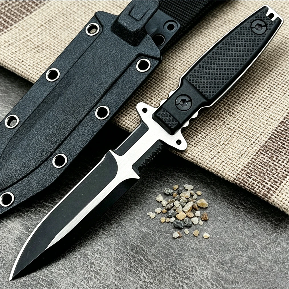Multipurpose Full Tang Fixed Blade Utility Knife 7Cr13MoV Blade with Non‑Slip Handle, Portable Outdoor EDC Camping Survival Gear
Multipurpose Full Tang Fixed Blade Utility Knife 7Cr13MoV Blade with Non‑Slip Handle, Portable Outdoor EDC Camping Survival Gear