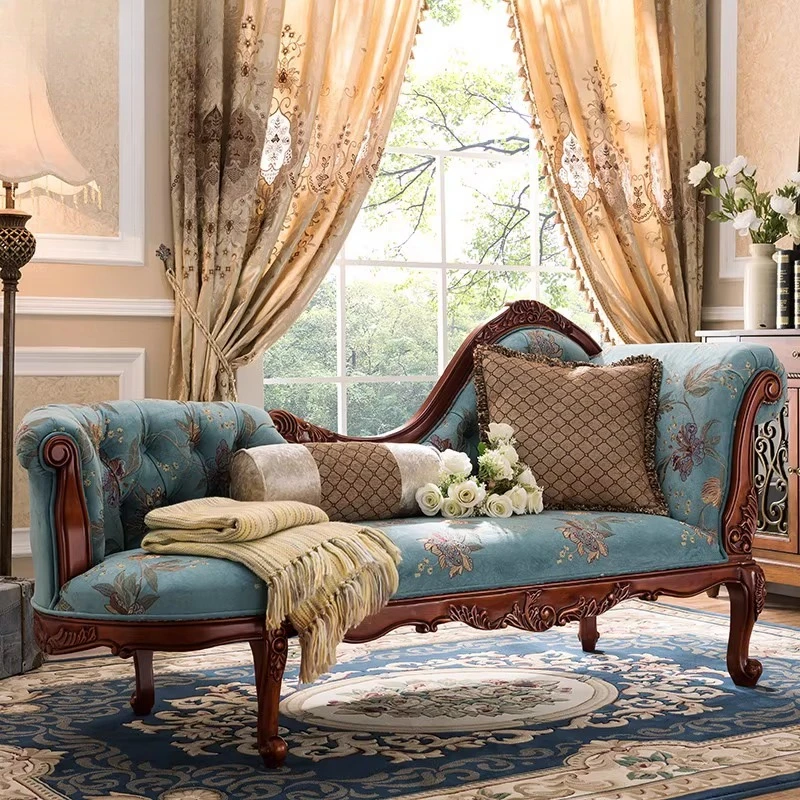 American solid wood concubine chair fabric balcony leisure concubine sofa bedroom beauty couch European separate small recliner
American solid wood concubine chair fabric balcony leisure concubine sofa bedroom beauty couch European separate small recliner