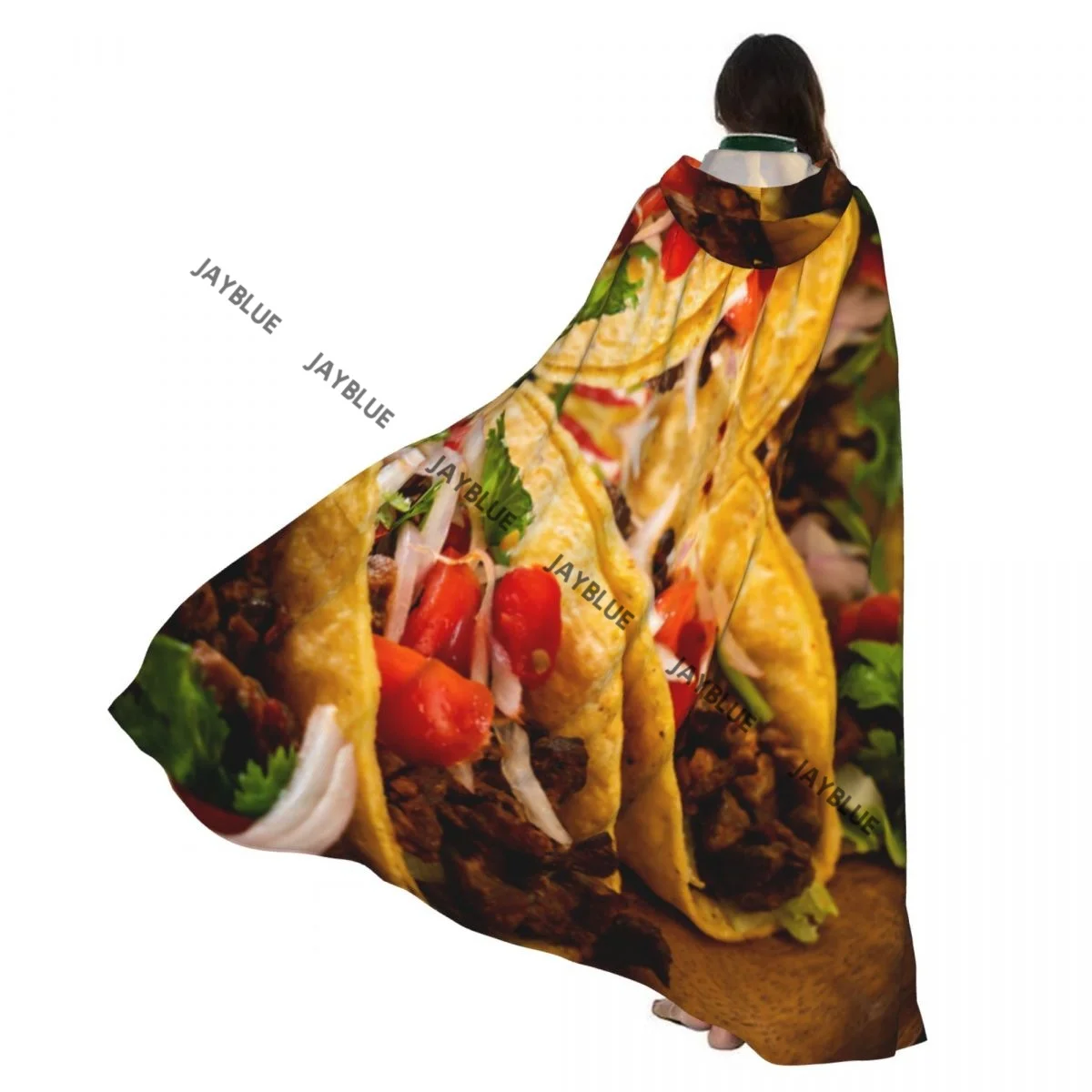 Плащ для взрослых, накидка с капюшоном, тако-мексиканская еда, средневековый костюм, ведьма, Викка, вампир, эльф, Пурим, карнавальная вечеринка
Плащ для взрослых, накидка с капюшоном, тако-мексиканская еда, средневековый костюм, ведьма, Викка, вампир, эльф, Пурим, карнавальная вечеринка